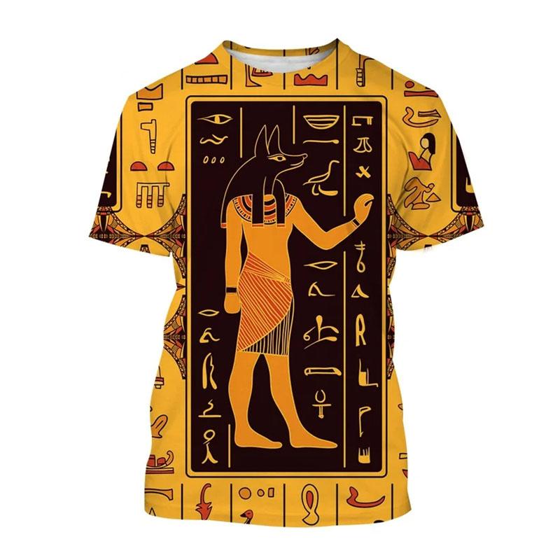 3D T-Shirt Ancient Egyptian God Eye Of Egypt Printing Short Sleeve Tops Men Harajuku Streetwear Oversize T-Shirts Size XS-6XL