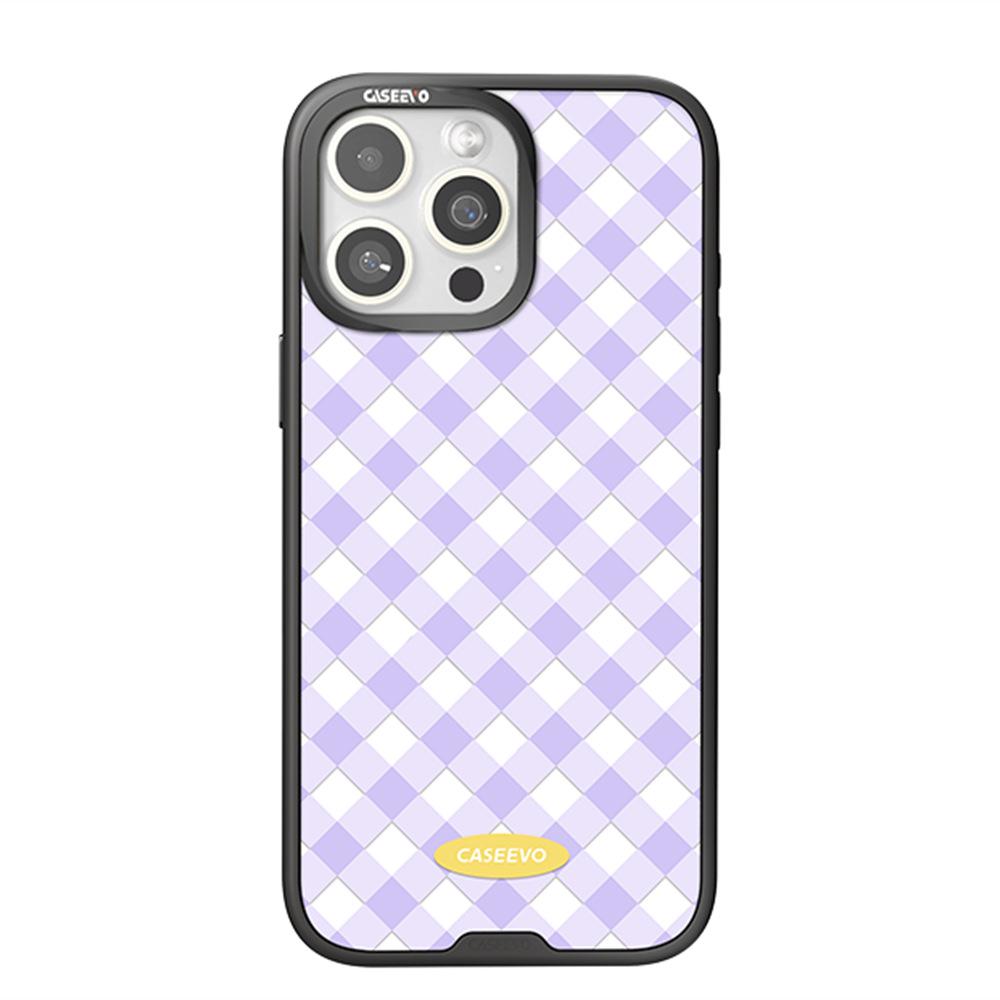 CASEEVO For iPhone 15 Pro Max Case Compatible with MagSafe TPU Acrylic Magnetic Phone Cover with Detachable Grid Backplate