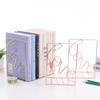 1 пара Железная книжная подставка в форме сердца Аксессуары для учебы Стеллаж для хранения книг Держатель Закладки Для Офиса Дома Школы Организатор Принадлежности
