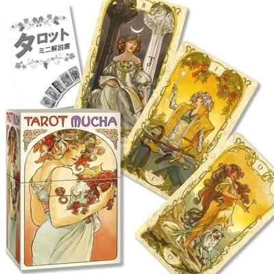 Таро Мухи Инструкции для чтения Таро с японскими инструкциями, Аутентичные карты Таро, 78 карт