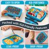 Bentgo Kids' Lunch Box with Kids' Print Dinosaur Design, Leak-Proof, 5-Compartment Bento Style, Ideal Meal Sizes for Kids Ages 3-7, Made with