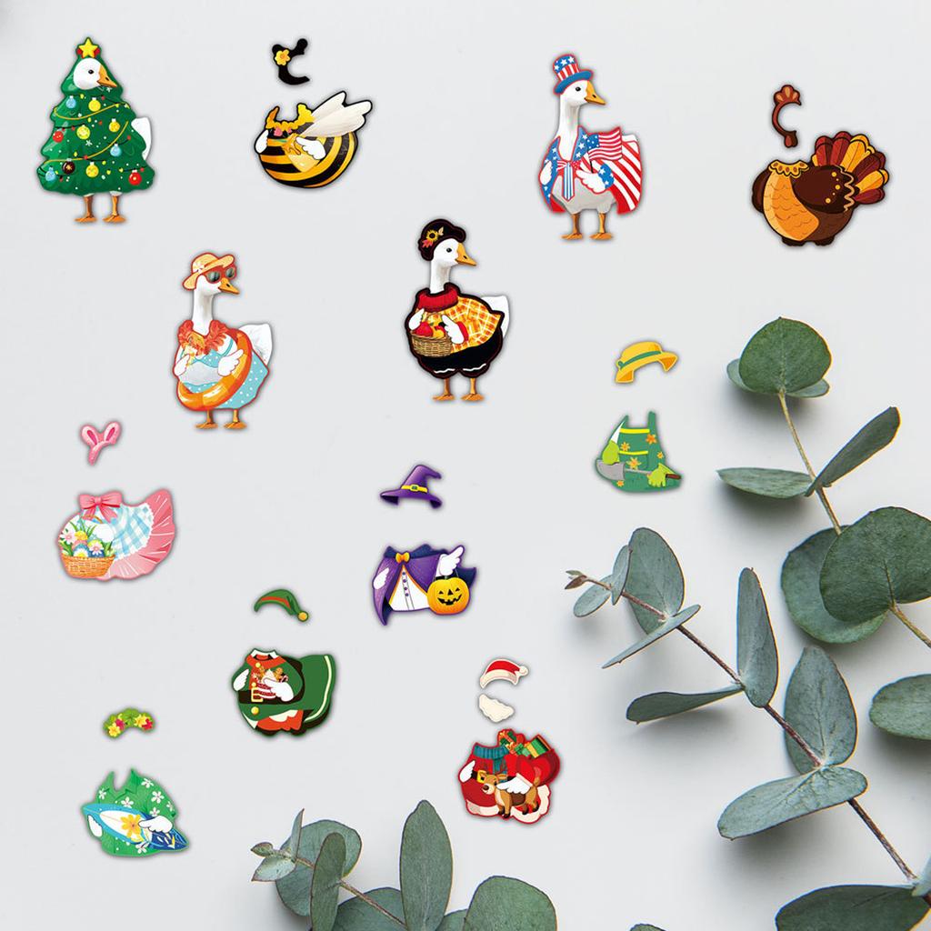 Cute Dress-Up Fridge Magnet Holiday Locker Mailbox Magnetic Car Sticker