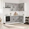 Kitchen Unit LUCCA 8 pcs Concrete Grey Engineered Wood