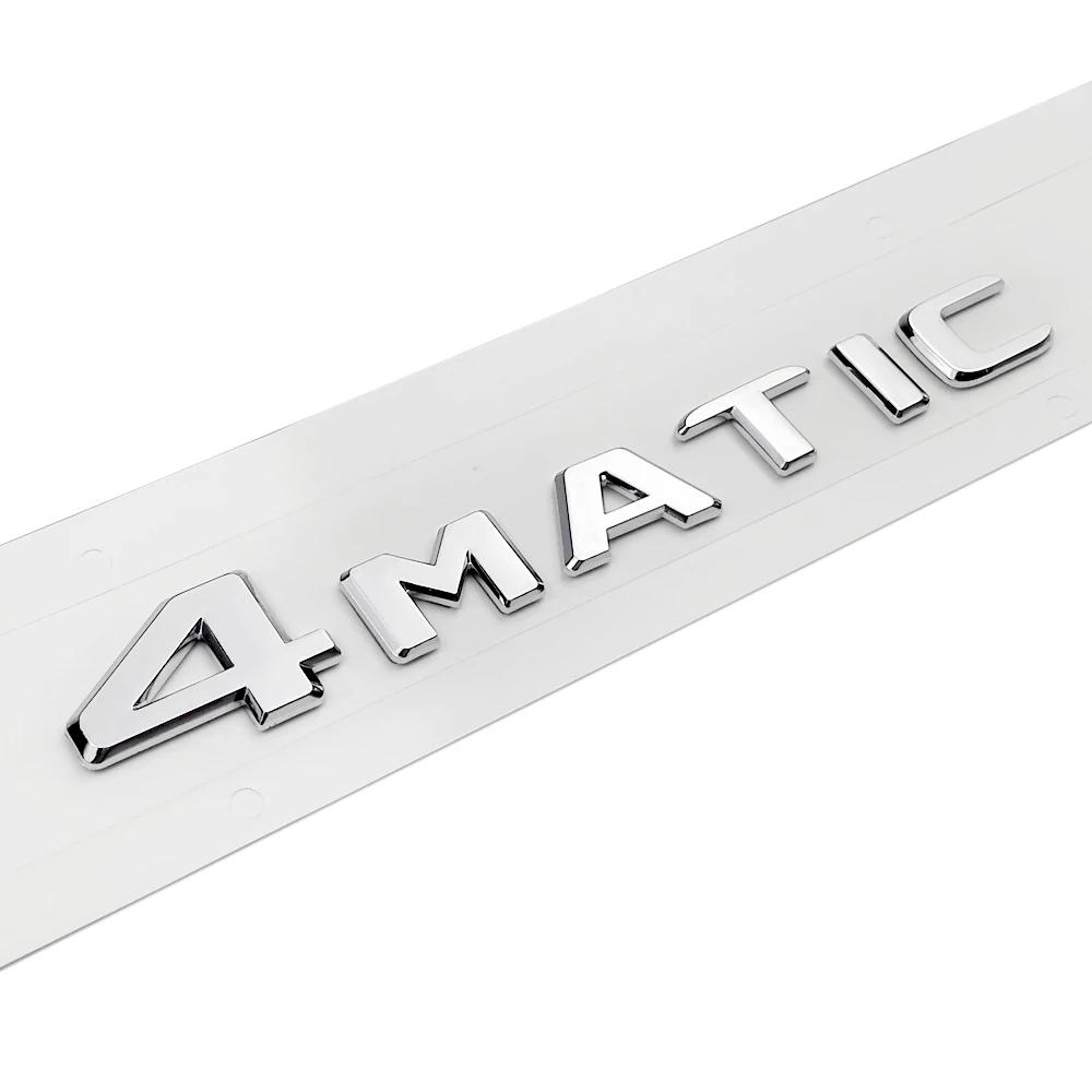 Наклейка на задний багажник автомобиля ABS, эмблема на крыло для 4 MATIC, логотип, наклейка W212 W204 W205 W203 W212 CLK GLA GLK SLK E350 G63