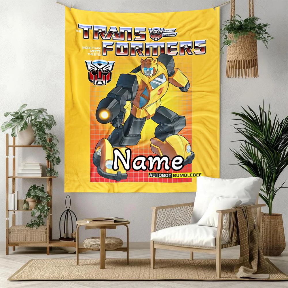 Love Transformers Custom Your Name Wall Decor Tapestry Art For Pet Memorial Birthdaywedding Party Backdrop Family Gift