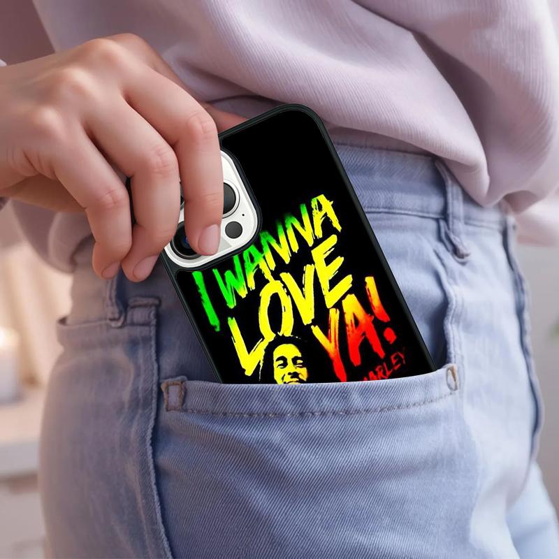 Мягкий чехол для телефона Bob Marley Rasta Lion Для iPhone 17 Air 15 16e 14 13 Pro Max Coque 12 11 Pro Max PLUS