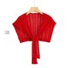 Summer Ice Silk Sun Protection Shawl: Lightweight Knitted Shoulder Protector & Scarf
