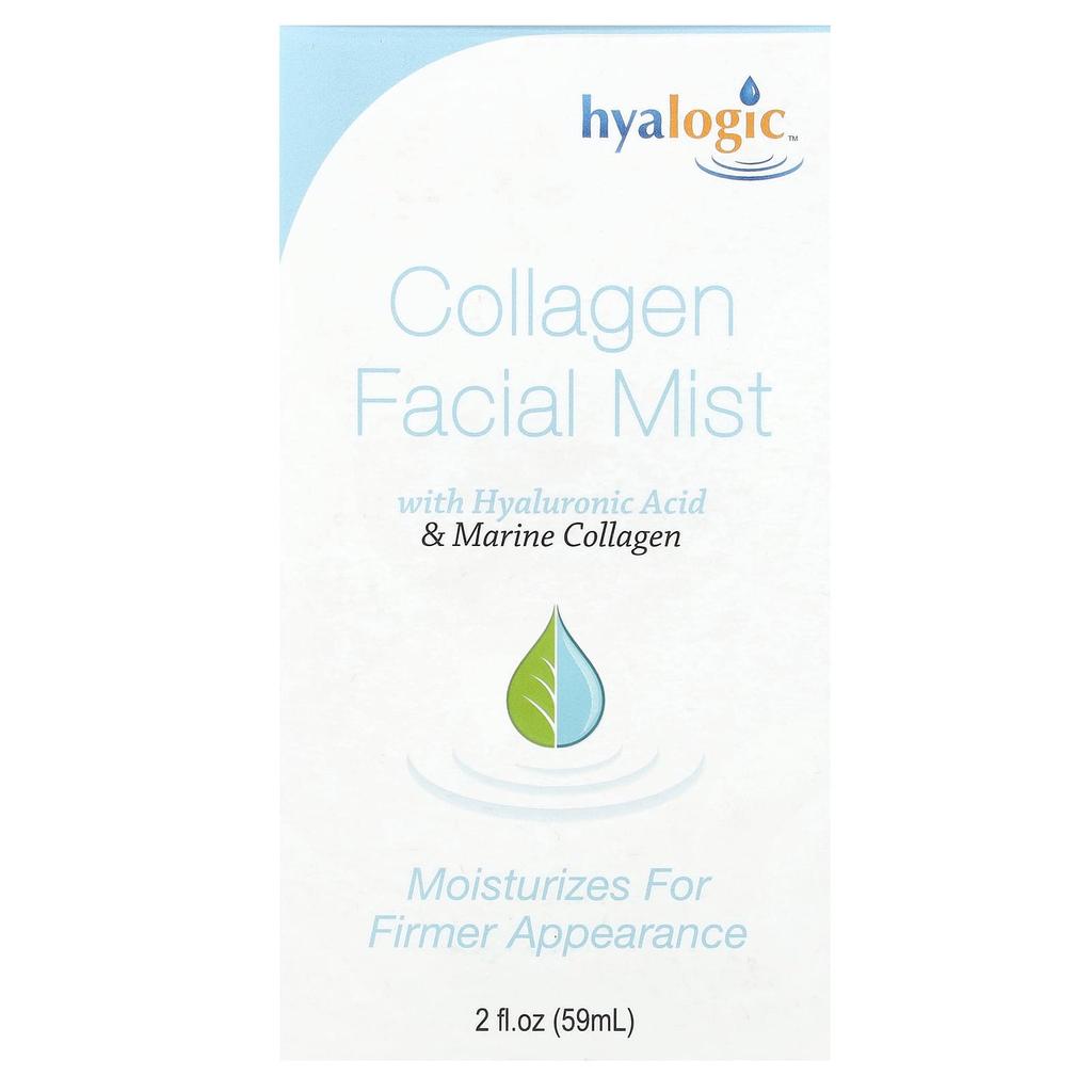 Collagen Facial Mist with Hyaluronic Acid and Marine Collagen, Fragrance Free, 59 Ml (2 Fl Oz)