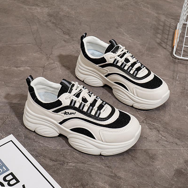 2025 Summer New Korean Version Breathable Fly-woven Women's Shoes Ins Tide Student Running Sports Shoes Casual Shoes Women EP925