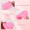 Pimoys 4 Pcs Flower&Bow Molds for Chocolate, Bow Chocolate Molds Silicone Cake Pop Mold Valentine's Day Candy Mold Silicone for Wax Melts Birthday