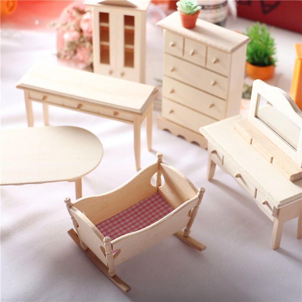 Plain Home Furniture Cabinet Bedroom 1:12 Doll House for 1:6 Blythe Doll
