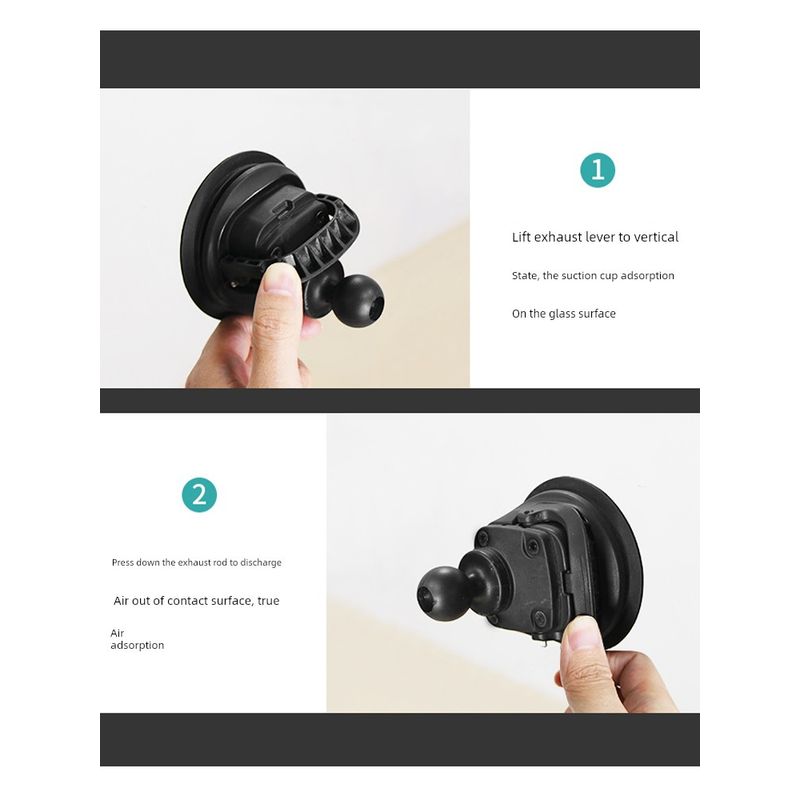 Off-Road Anti-Shake Walkie-Talkie on-Board Bracket Compatible with Ram Front Gear Suction Disc Handheld Transceiver Bracket Eight Continents Bracket