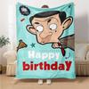 1pc Mr Bean1 Blanket, Gift, for Men and Women, Soft Blanket, Good for Sofa Bed Couch Travel, Lightweight Flannel Blanket