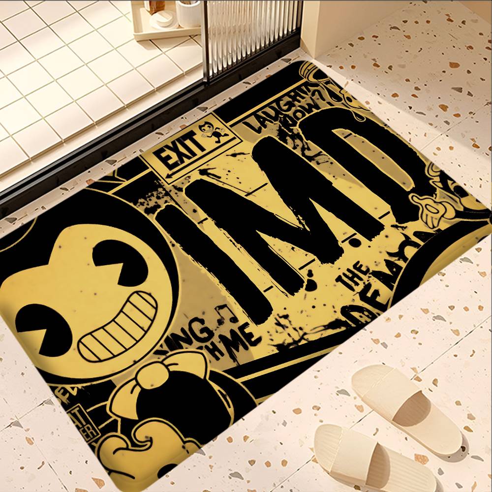Horror Game B-Bendy and the Ink Machine Entrance Door Mat Nordic Style Bedroom Living Room Doormat Home Balcony Anti-Slip Modern