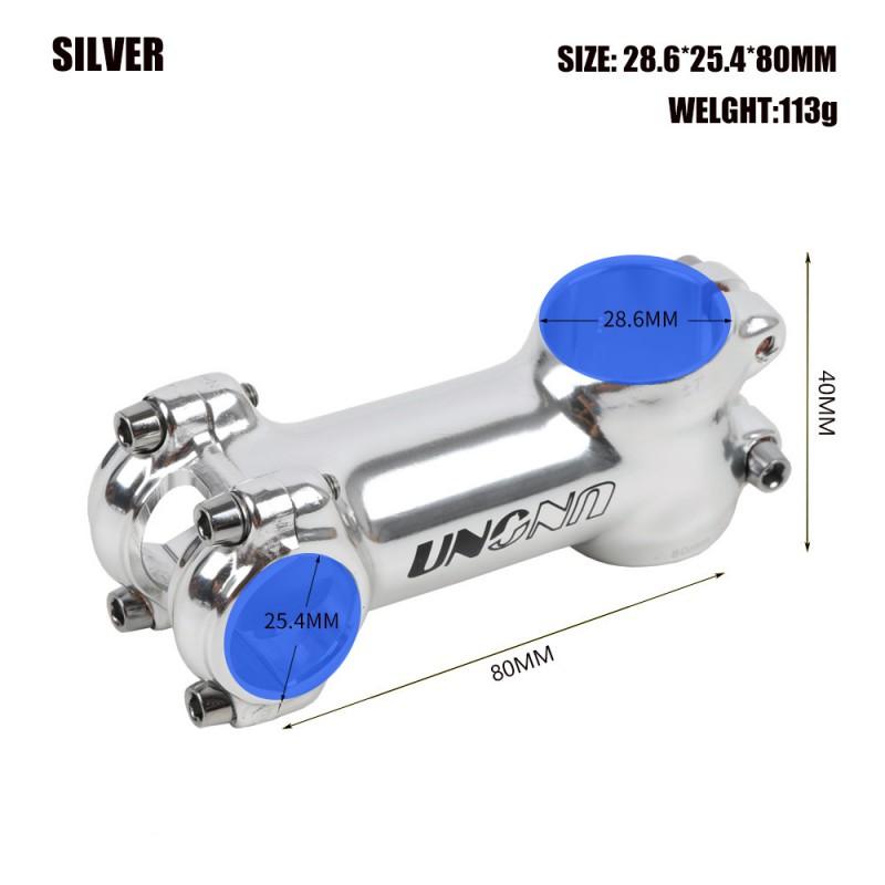 UNO Aluminum Bicycle Stem 25.4mm Clamp Diameter 60-130mm Length 7 Rise Mountain Road Bike Accessories