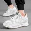White 7cm Invisible Height Increasing Sneakers Casual Vintage Elevator Shoes For Men And Women Breathable Comfortable Sports