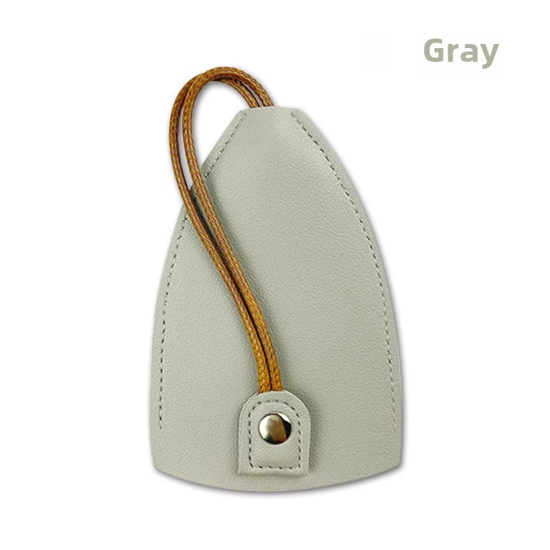 "Compact PU Leather Key Storage Pouch with Pull-Out Feature"
