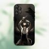 Чехол для телефона 'Всеведущий читатель' для Samsung Galaxy A20, A21s, A22, A31, A32, A52, A53, A72, 73, A80, Мягкая черная крышка