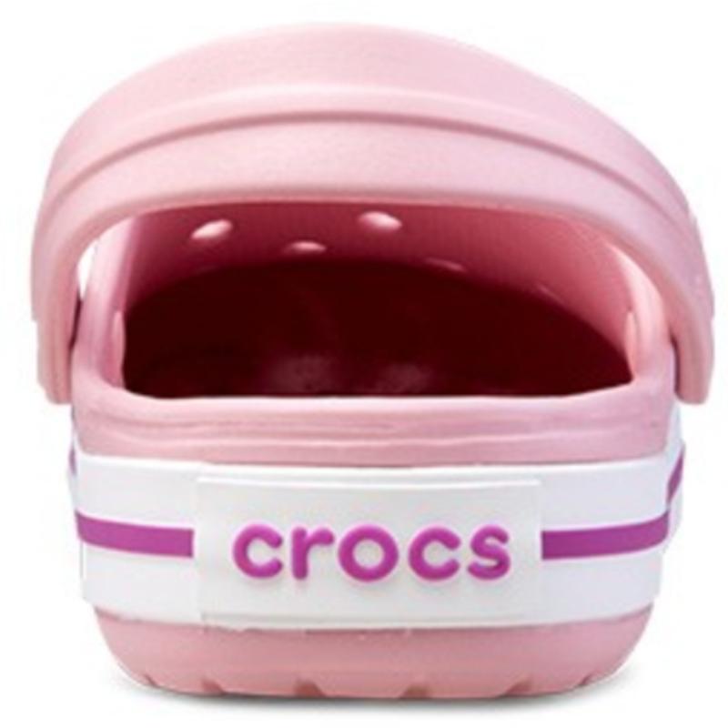 Crocs Crocband Lightweight Breathable Non-slip Wear-resistant Beach Clogs Sandals Unisex Pink Purple