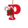 1pc Christmas Pendant Acrylic 26 Letter Pendant Hanging Christmas Tree Ornament Accessories Xmas New Year Decor Ornaments
