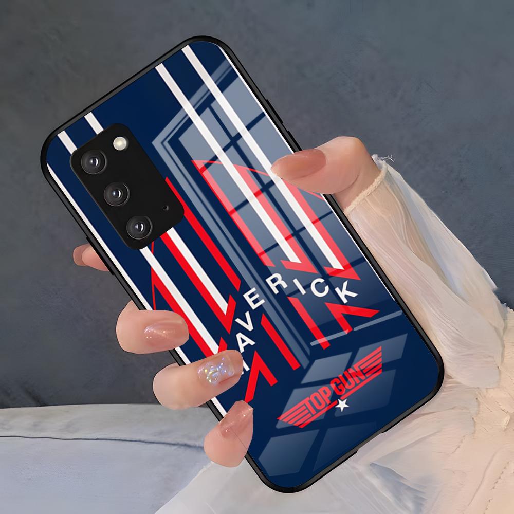 Чехол для телефона Top Gun Maverick для Samsung A25 A13 A33 5G A54 A36 A35 A56 A52 A14 Ударопрочная стеклянная крышка