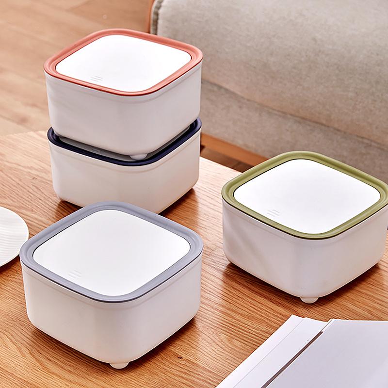 Практичный мусорный бак, симпатичный мусорный контейнер, симпатичный столик для хранения, маленький крошечный мусорный контейнер