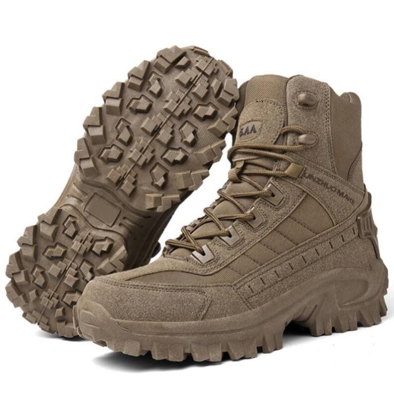 Зимние мужские ботинки для пустыни, нескользящие ботинки для походов, ботинки для охоты и пустыни, рабочие защитные ботинки для мужчин, кроссовки