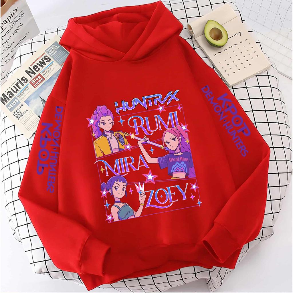 Hoodies Sweatshirts Girls Cartoon Printed Children's Girls Hooded Sweatshirt Children's Fashionable Casual Top Girls' Clothing