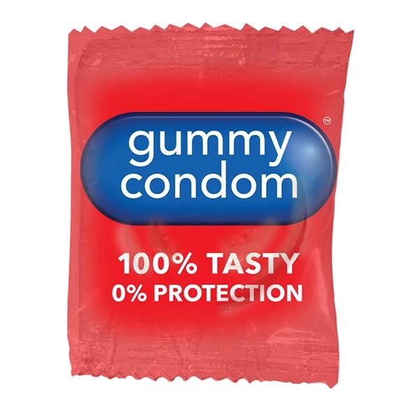 Strawberry Flavored Condom-Shaped Jellies 10 Pcs