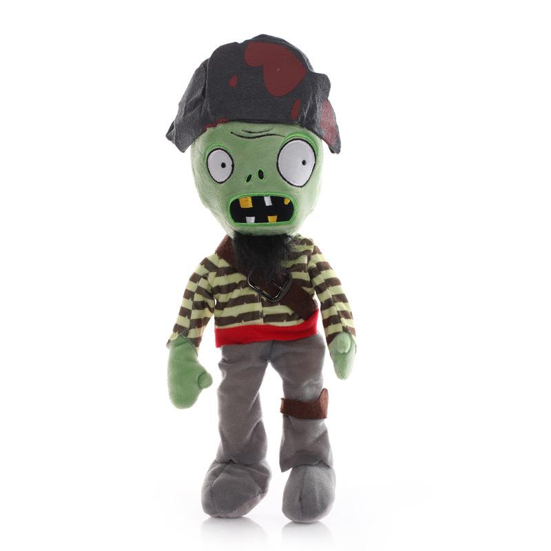 1 шт. 30 см Растения против Зомби Мягкие игрушки PVZ Zombies Gargantuar Hats Пиратские Зомби Мягкие плюшевые игрушки для детей Подарок детям