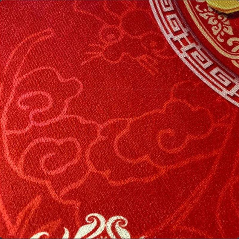 Christmas Poinsettia Red Green Carpet for Living Room Home Decor Sofa Table Large Area Rugs Hallway Balcony Mat Non-slip Doormat