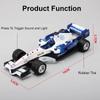1:Модель гоночного автомобиля Формулы масштаба 32, игрушка, симуляция, литой сплав, модель городского скоростного раллийного автомобиля, украшение, звук, свет, детские игрушки