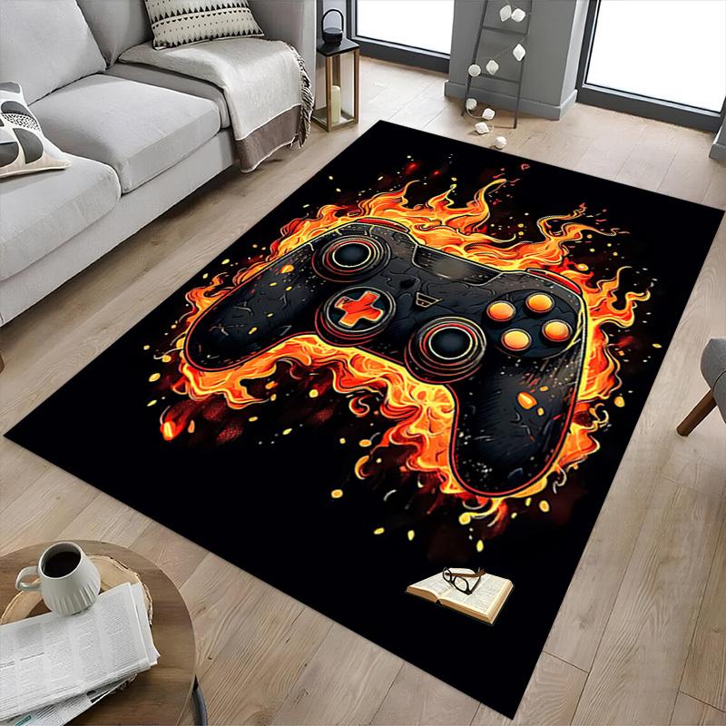 1PC Gamepad Fire Extra Large Non-Slip Floor carpet, Office, family, bedroom, Studio - Large Area Rug,Longlasting Material-K0346