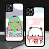 BUBU DUDU Мультяшный Матовый Магнитный Чехол Для Телефона Для IPhone 16 17 15 14 13 12 11 Для Magsafe Беспроводной Зарядки