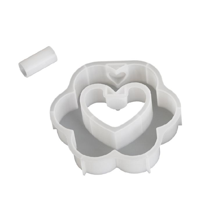 Silicone Resin Molds Charm Heart Small Vases Moulds Home Decors Craft Mold Making Small Vase Perfect for Plant Lovers