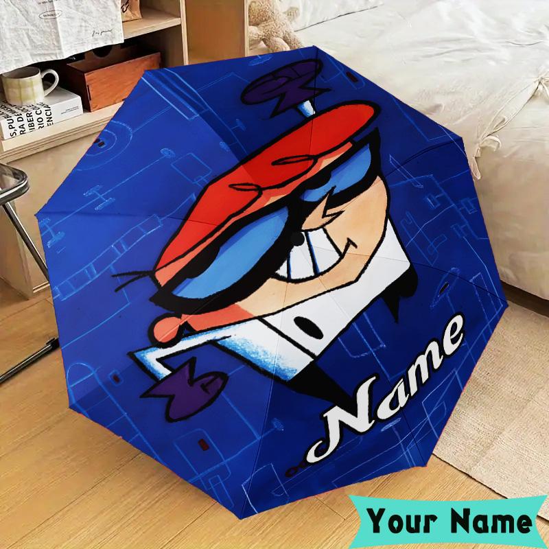 Custom Name Magical Adventure Friends Umbrella, Foldable Umbrella Suitable for Outdoor Shopping Travel Sports, Exquisite Gift for Family