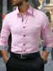Slim Fit Striped Long Sleeve Shirt, Ideal for Office & Daily Wear