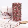 1pcChristmas Red White Green Packaging Cotton Rope Christmas Party Store Gift PackagingDIYDecorative Tag Rope Packaging Rope
