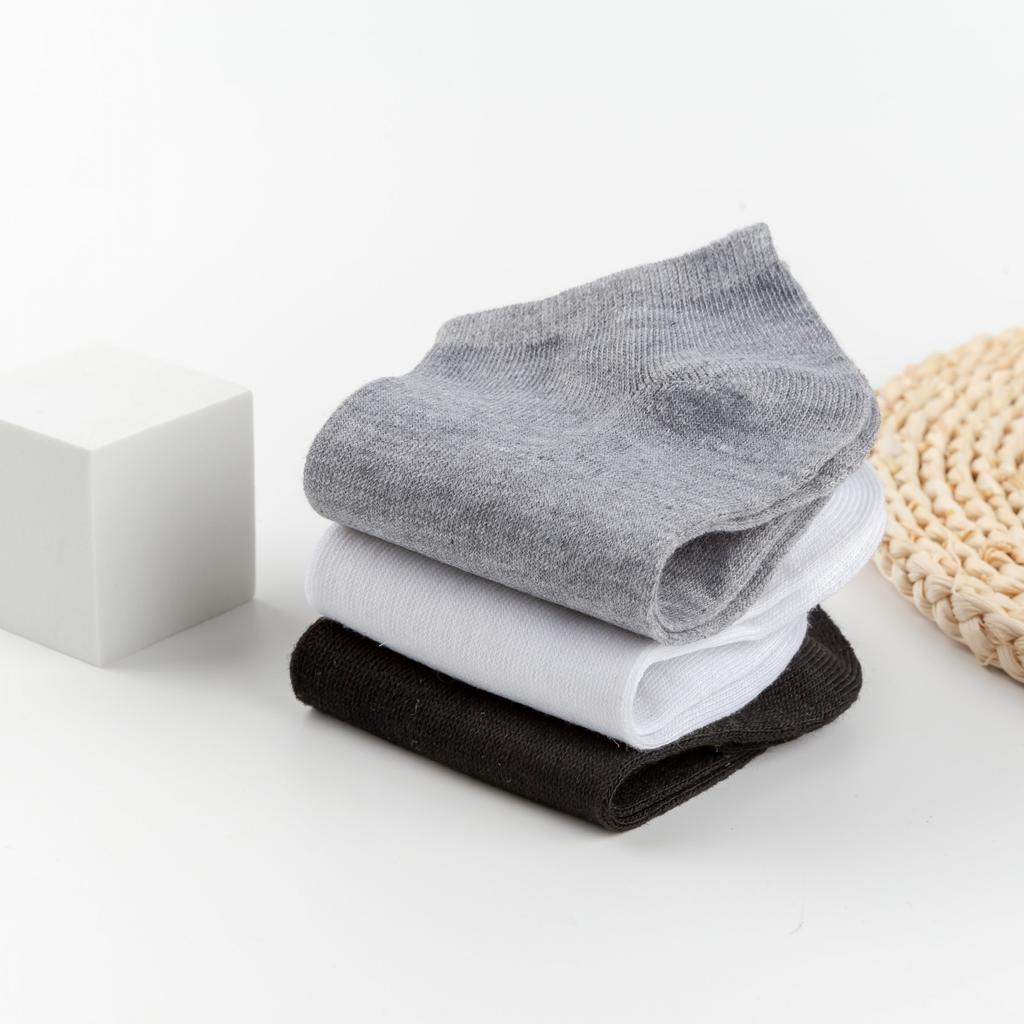 5 пар низких мужских носков до щиколотки, однотонные, черные, белые, серые, невидимые, дышащие, хлопковые, спортивные носки, мужские короткие носки, женские и мужские