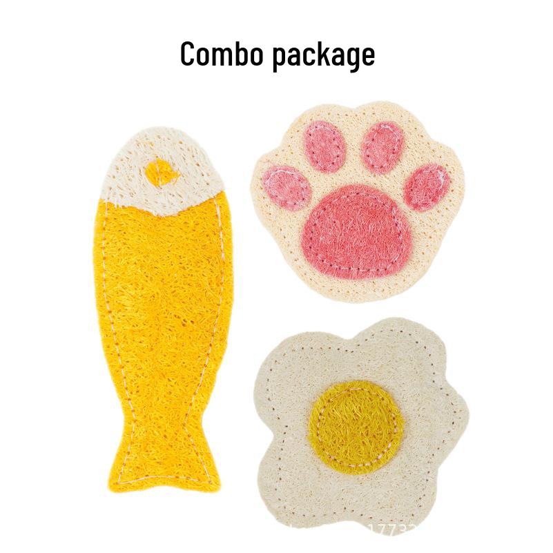 Loofah Cat Teaser & Chew Toy for Self-Entertainment & Teeth Grinding