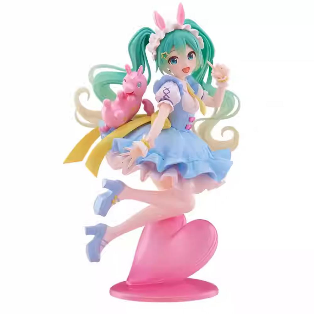 New Hatsune Miku Anime Figure Kawaii Fairy Tales Miku Action Figure Lollipop Girl Figurine PVC Collection Model Doll Toy