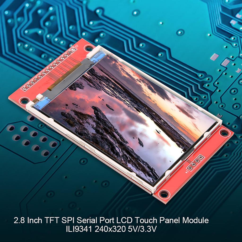 2,8-дюймовый последовательный порт SPI LCD сенсорная панель модуль ILI9341 240x320 5В 3,3В (без касания )