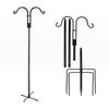 Garden Shepherd Hook: Double Hook Iron Art for Potted Plants and Decorative Lamps