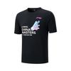 Li Ning Бадминтон Серия Мода Буквенный Логотип Бренда Круглый Вырез Повседневная Футболка с Коротким Рукавом Унисекс Футболка AHSVF33-1