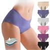 Physiological Pants Leak Proof Mid High Waist Briefs Breathable Hole Oversized Women's Underwear Before After Menstruation Panties