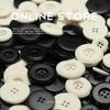 Буквенные полимерные пуговицы с четырьмя отверстиями Черные Белые Пуговицы для пиджака Одежные пуговицы Пуговицы для тренча Пуговицы для шубы