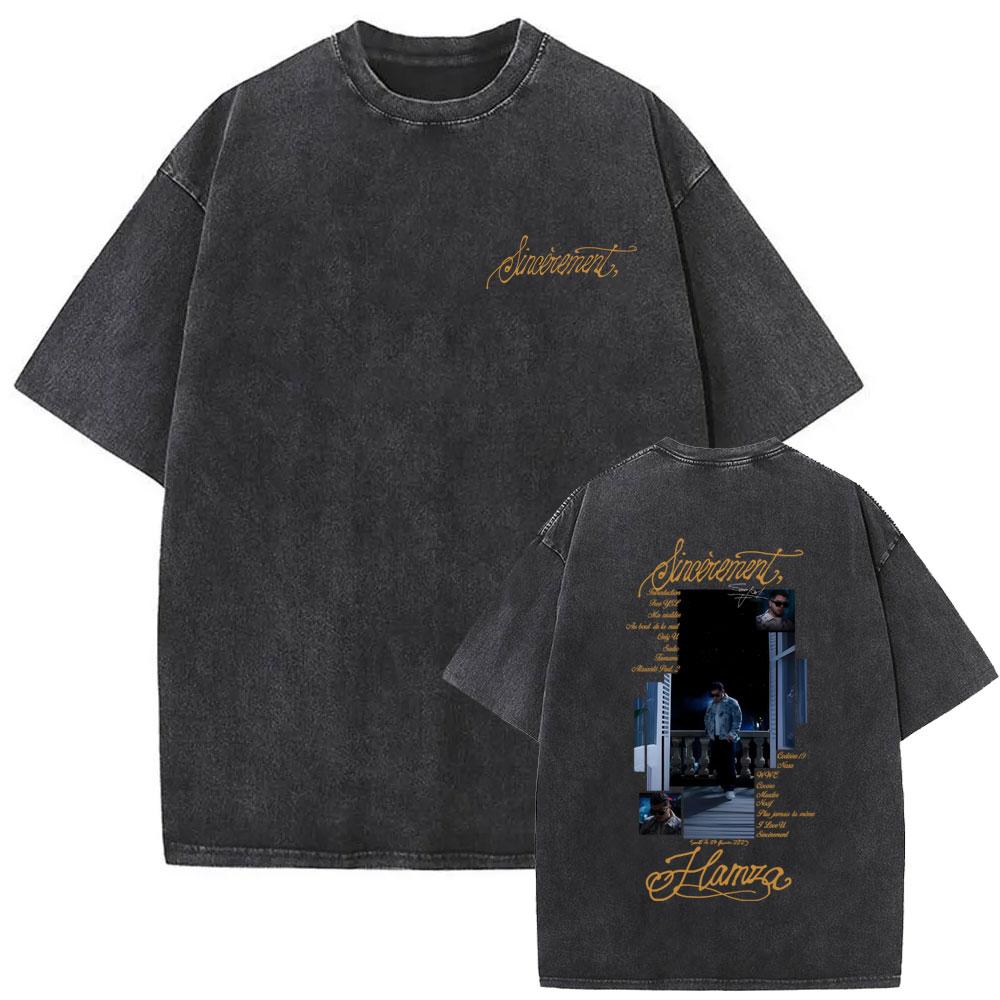 Rapper Ninho Jefe Wasehd Vintage Tshirt Men Women Hip Hop Fashion Pop Music Streetwear Summer Mens Casual Cotton T Shirts Tops