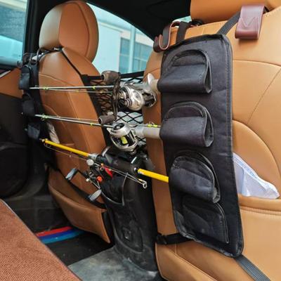 Автомобильный держатель для удочек 2-секционный крепление на стойку держатель для удочек на спинку сиденья автомобиля для лодки гаражное хранение грузовик лыжи каяк снасти