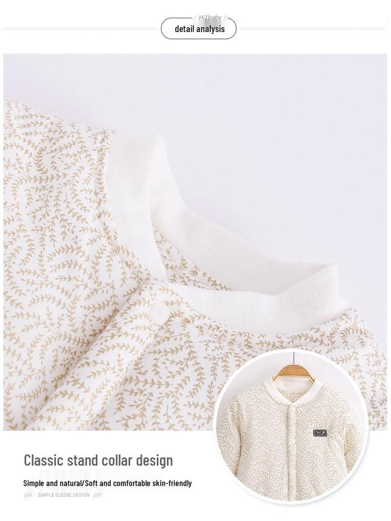 Плотный стеганый хлопковый детский комбинезон для осени и зимы