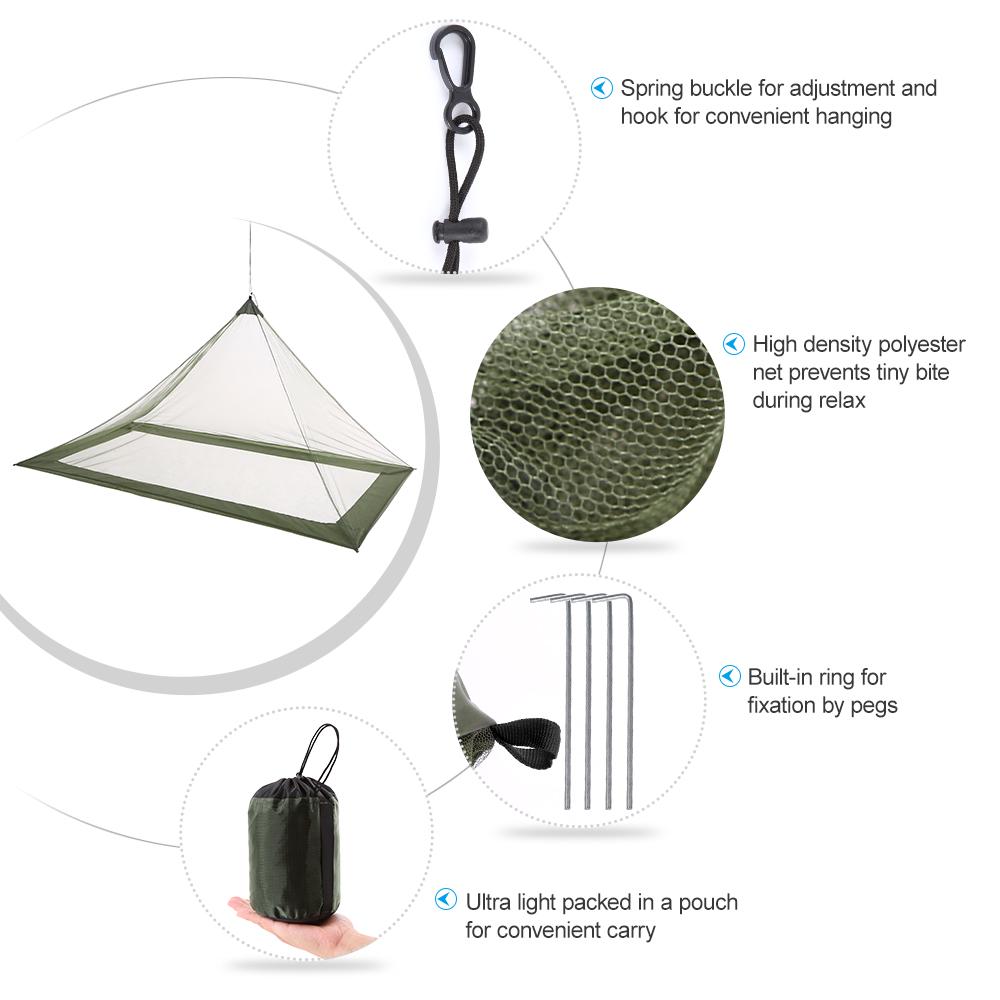 Ultralight Mosquito Net Bugs Bee Repellent Mesh Net Outdoor Insect Mesh Guard Tent Camping Tent